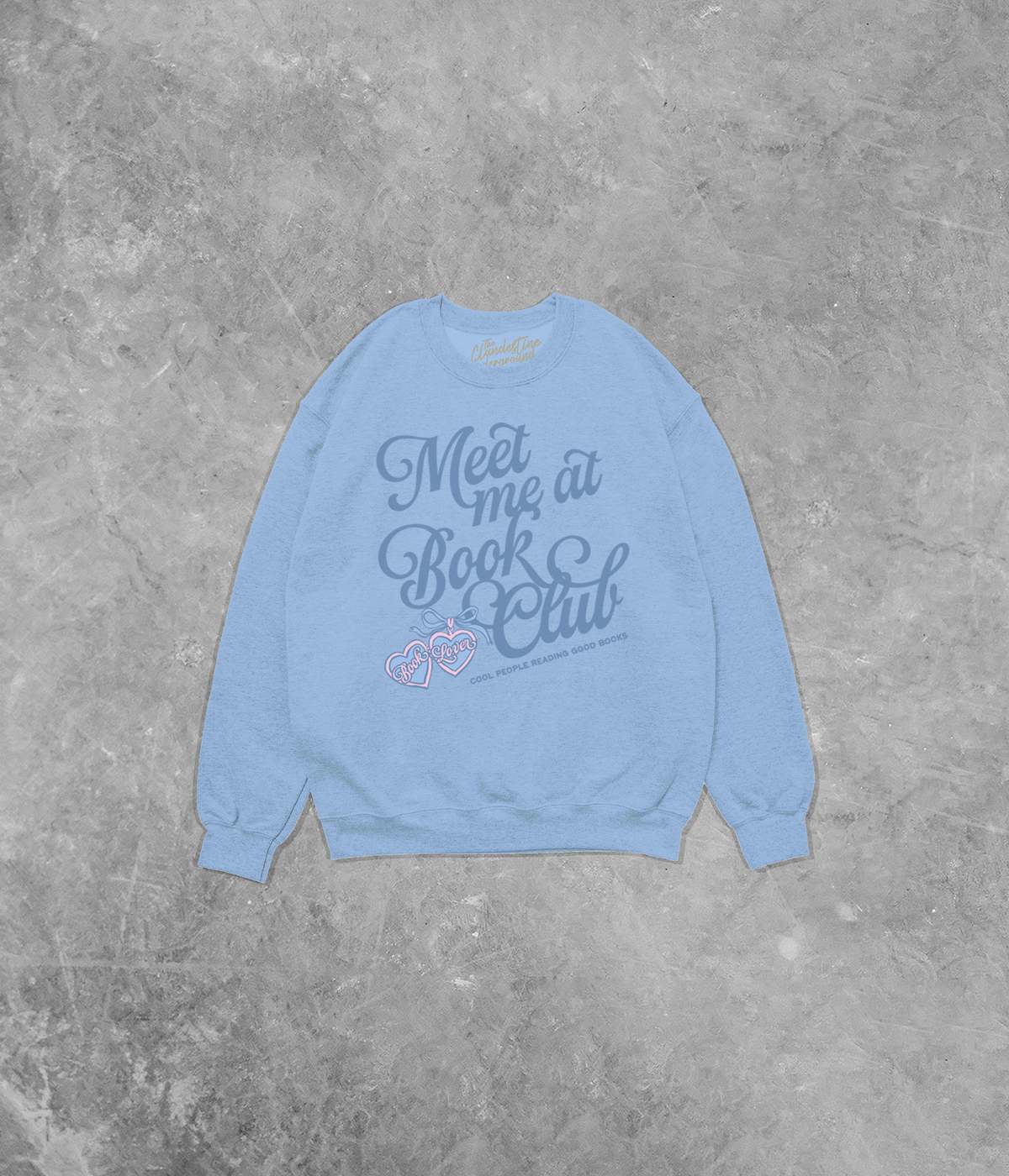 Meet Me at Book Club, Book Lover Cotton Blend Gildan Sweatshirt