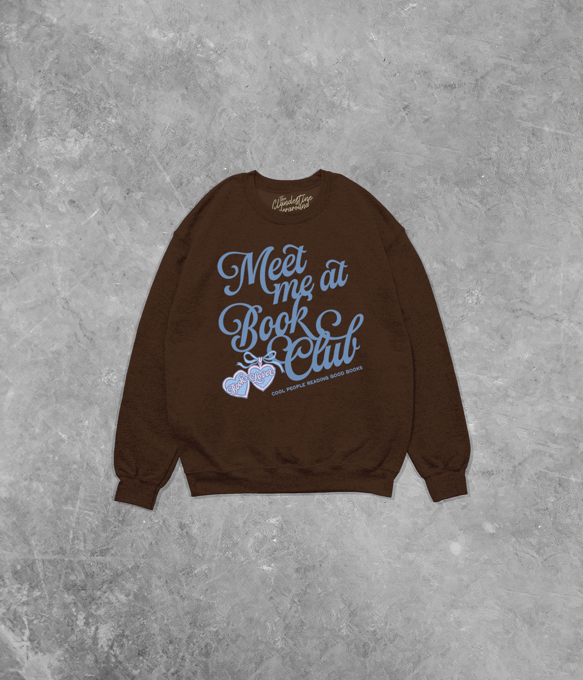 Meet Me at Book Club, Book Lover Cotton Blend Gildan Sweatshirt