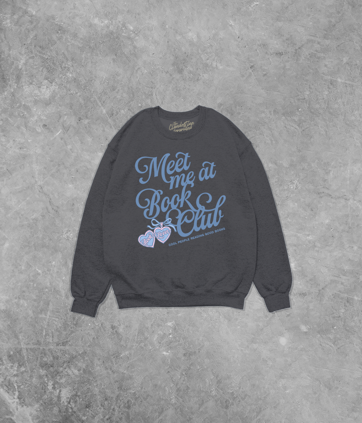 Meet Me at Book Club, Book Lover Cotton Blend Gildan Sweatshirt