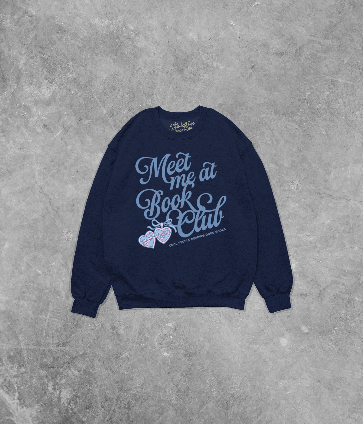 Meet Me at Book Club, Book Lover Cotton Blend Gildan Sweatshirt