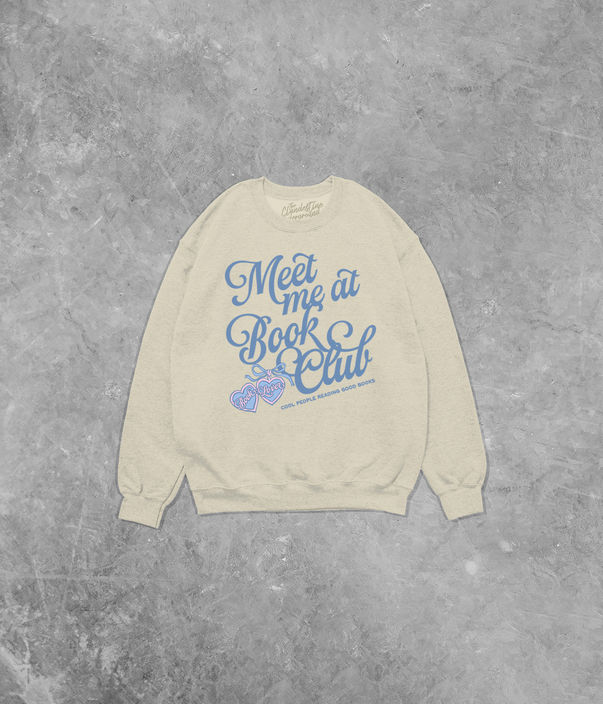 Meet Me at Book Club, Book Lover Cotton Blend Gildan Sweatshirt