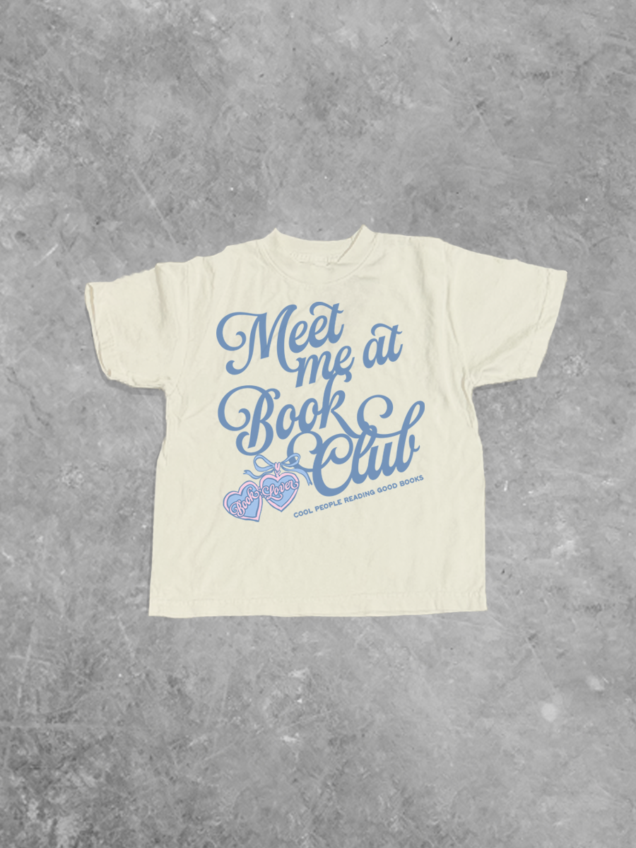 * KIDS * Meet Me at Book Club, Book Lovers Kids Boxy T-Shirt