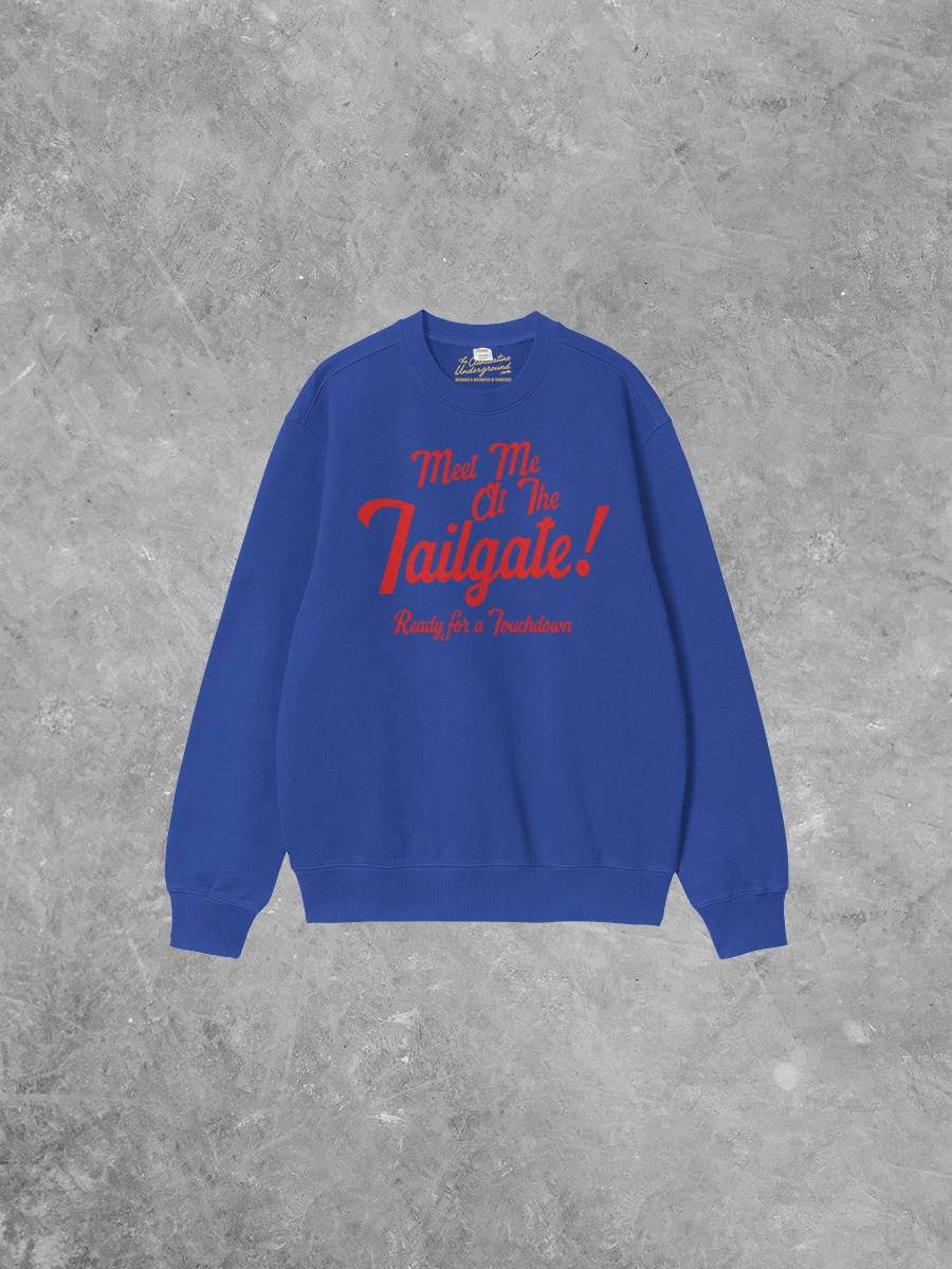 Underground Original Design: Meet Me at the Tailgate! Boxy Cotton Sweatshirt