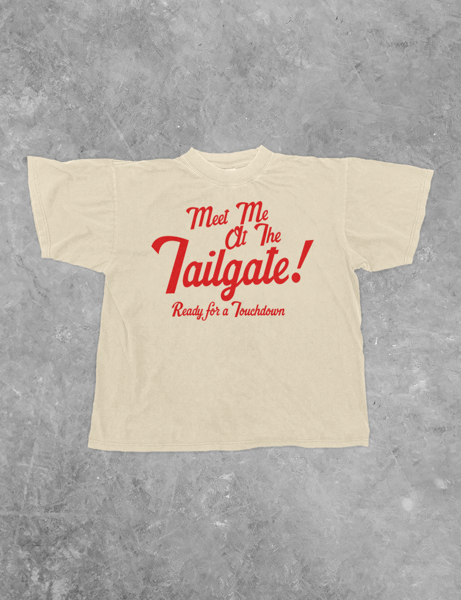 Underground Original Design: Meet Me at the Tailgate! Boxy Cotton TShirt
