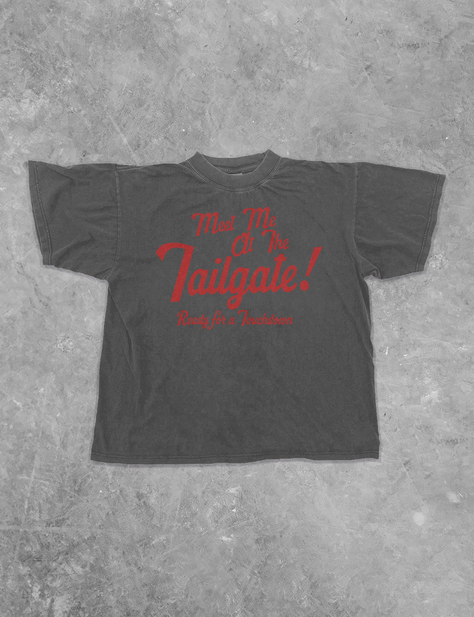Underground Original Design: Meet Me at the Tailgate! Boxy Cotton TShirt