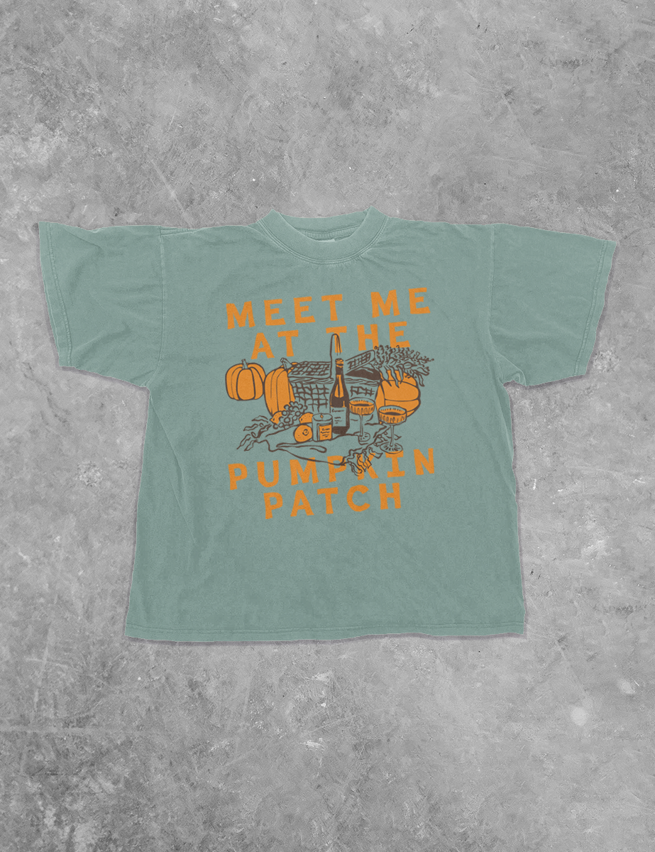 Underground Original Design: Meet Me at the Pumpkin Patch Boxy Cotton TShirt