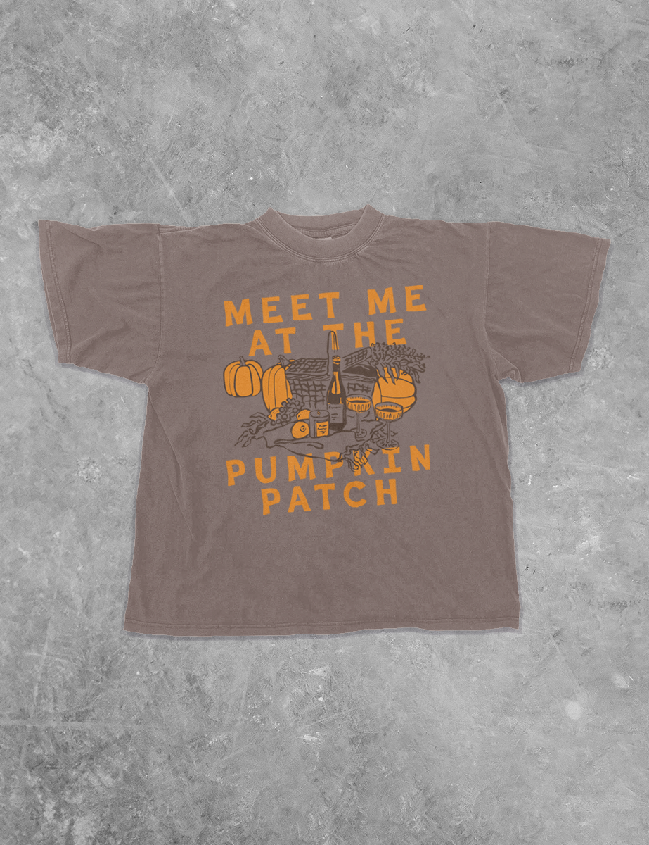 Underground Original Design: Meet Me at the Pumpkin Patch Boxy Cotton TShirt