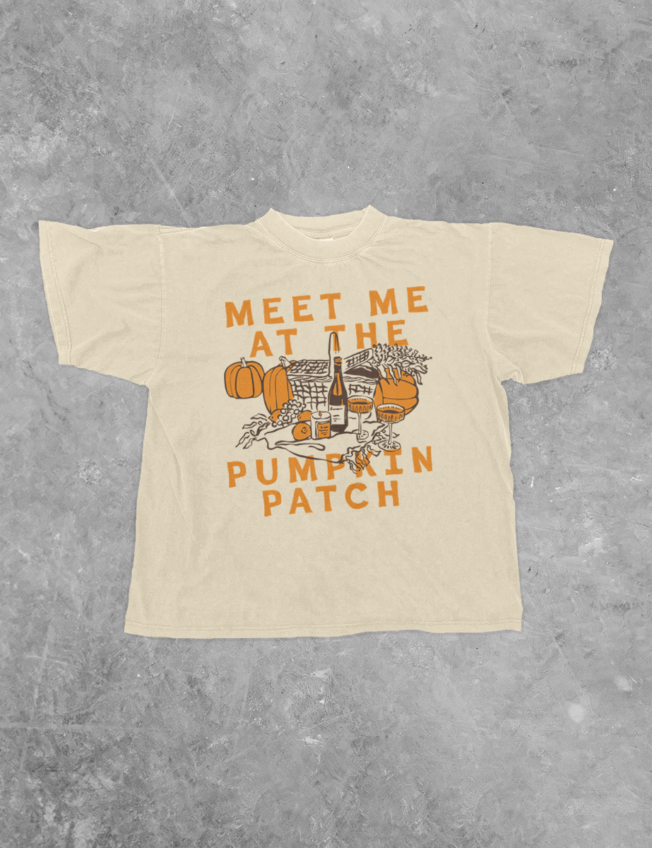 Underground Original Design: Meet Me at the Pumpkin Patch Boxy Cotton TShirt