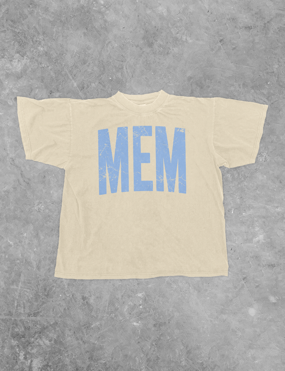 Underground Original Design: Memphis, TN Game Day Boxy Cotton TShirt