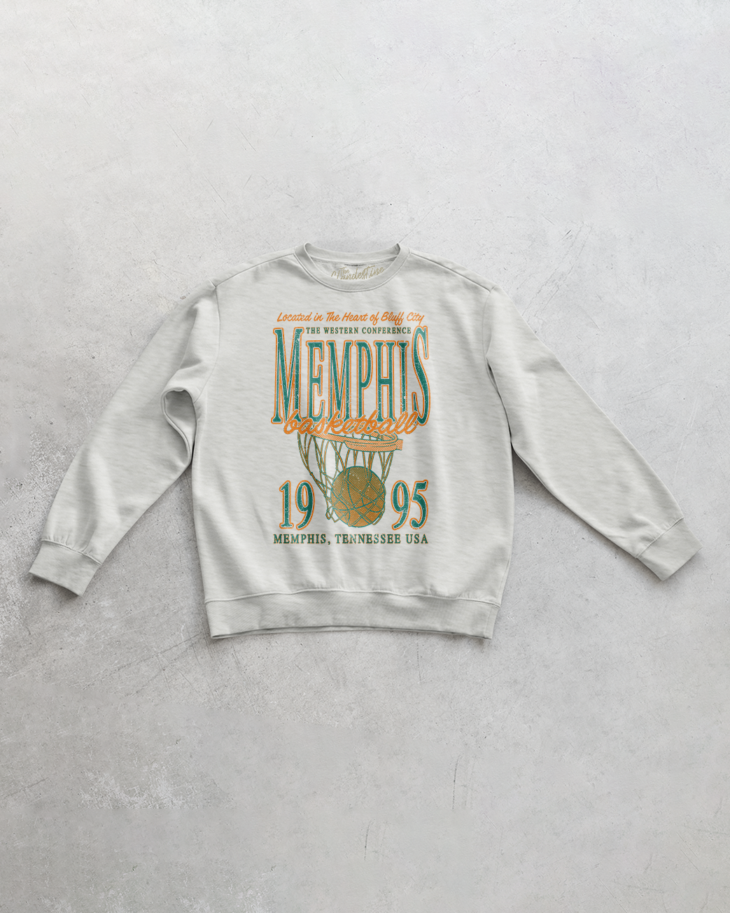 Underground Original Design: Memphis Basketball Oversized 90s Sweatshirt