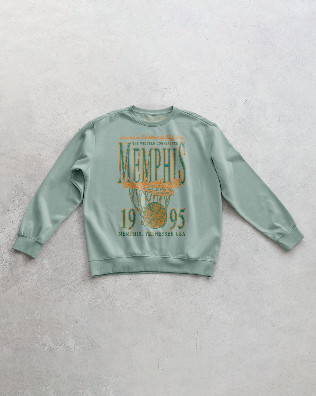 Underground Original Design: Memphis Basketball Oversized 90s Sweatshirt