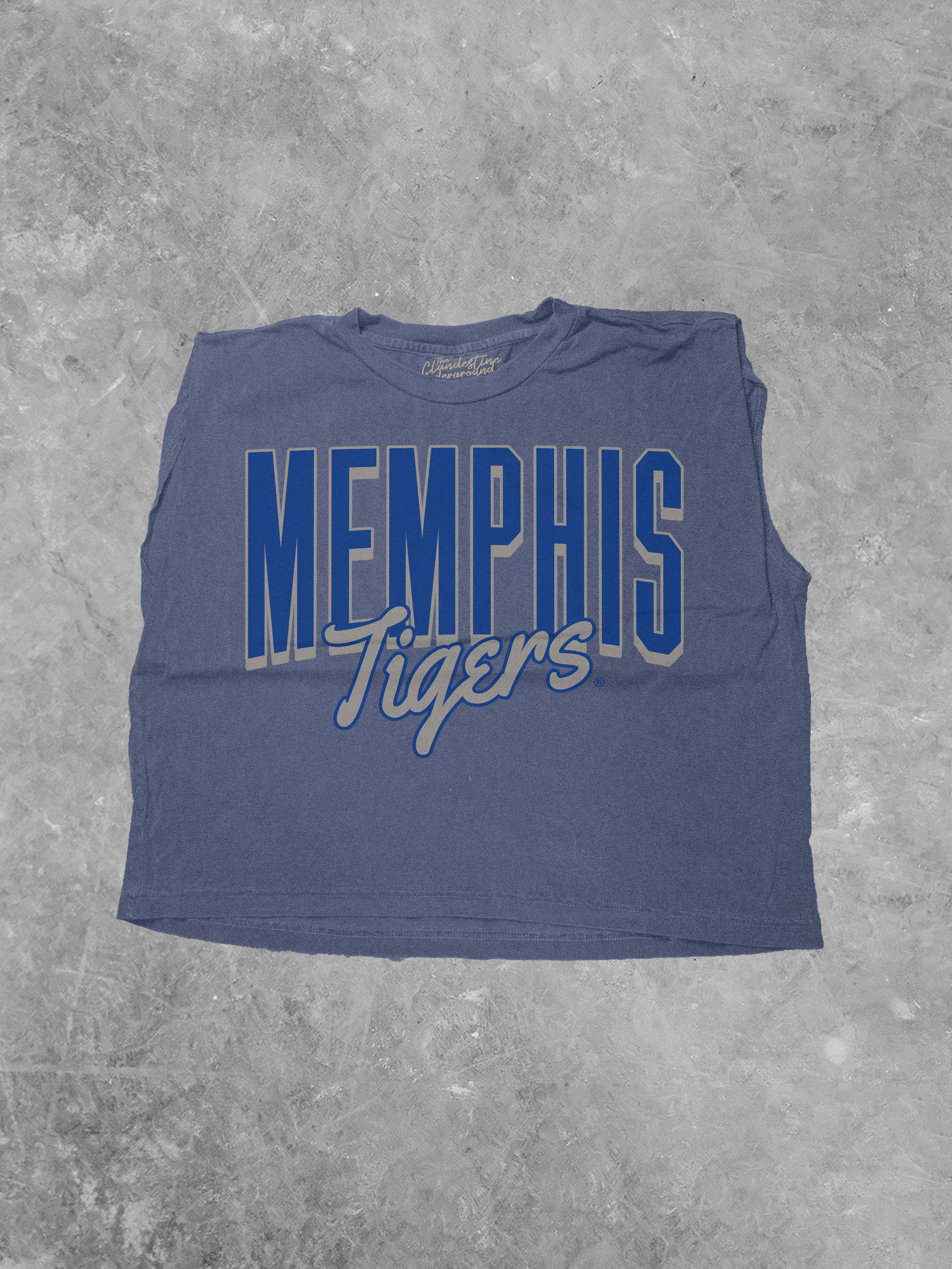 Memphis Tigers Script, AA Muscle Tee