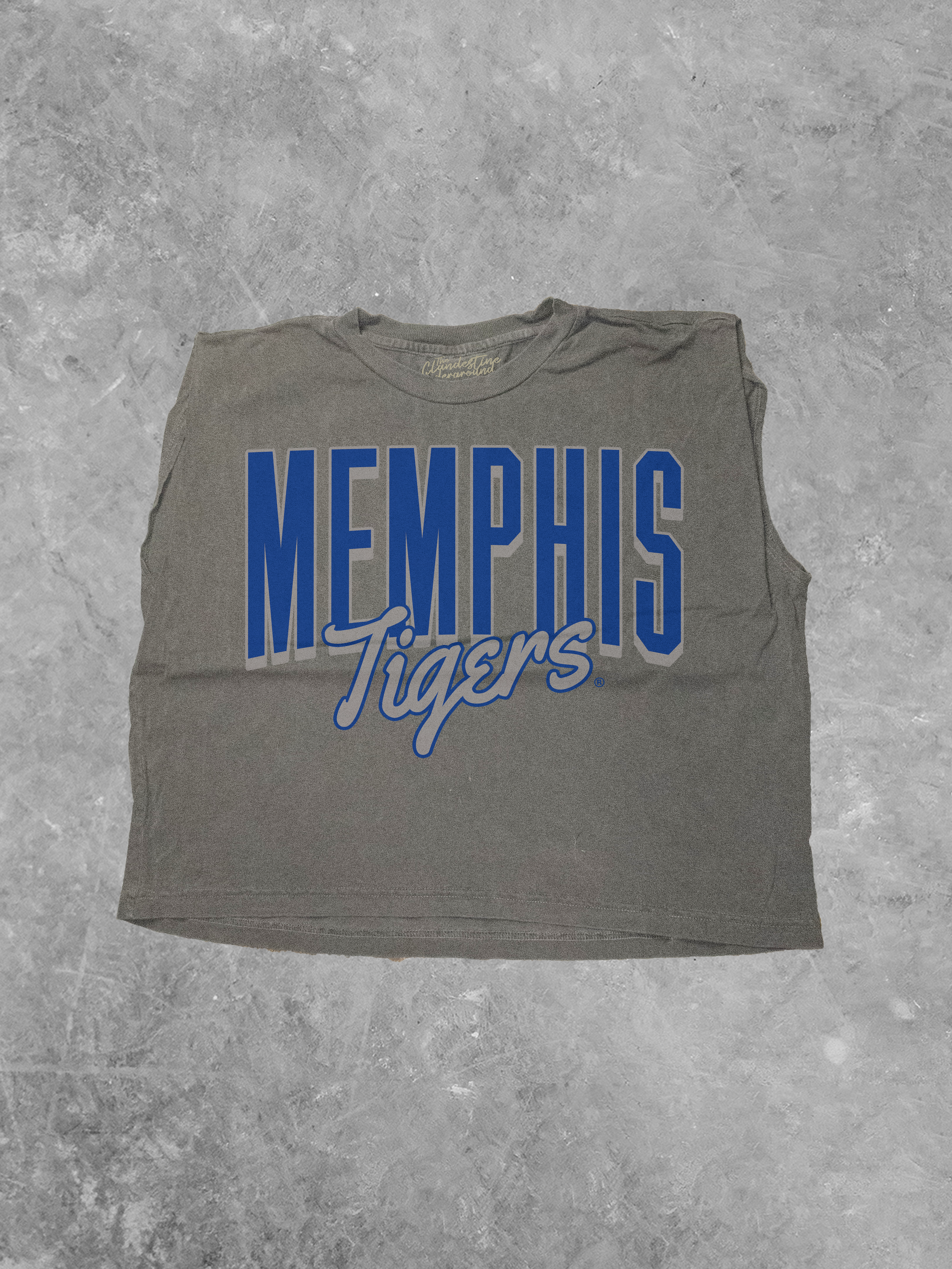 Memphis Tigers Script, AA Muscle Tee