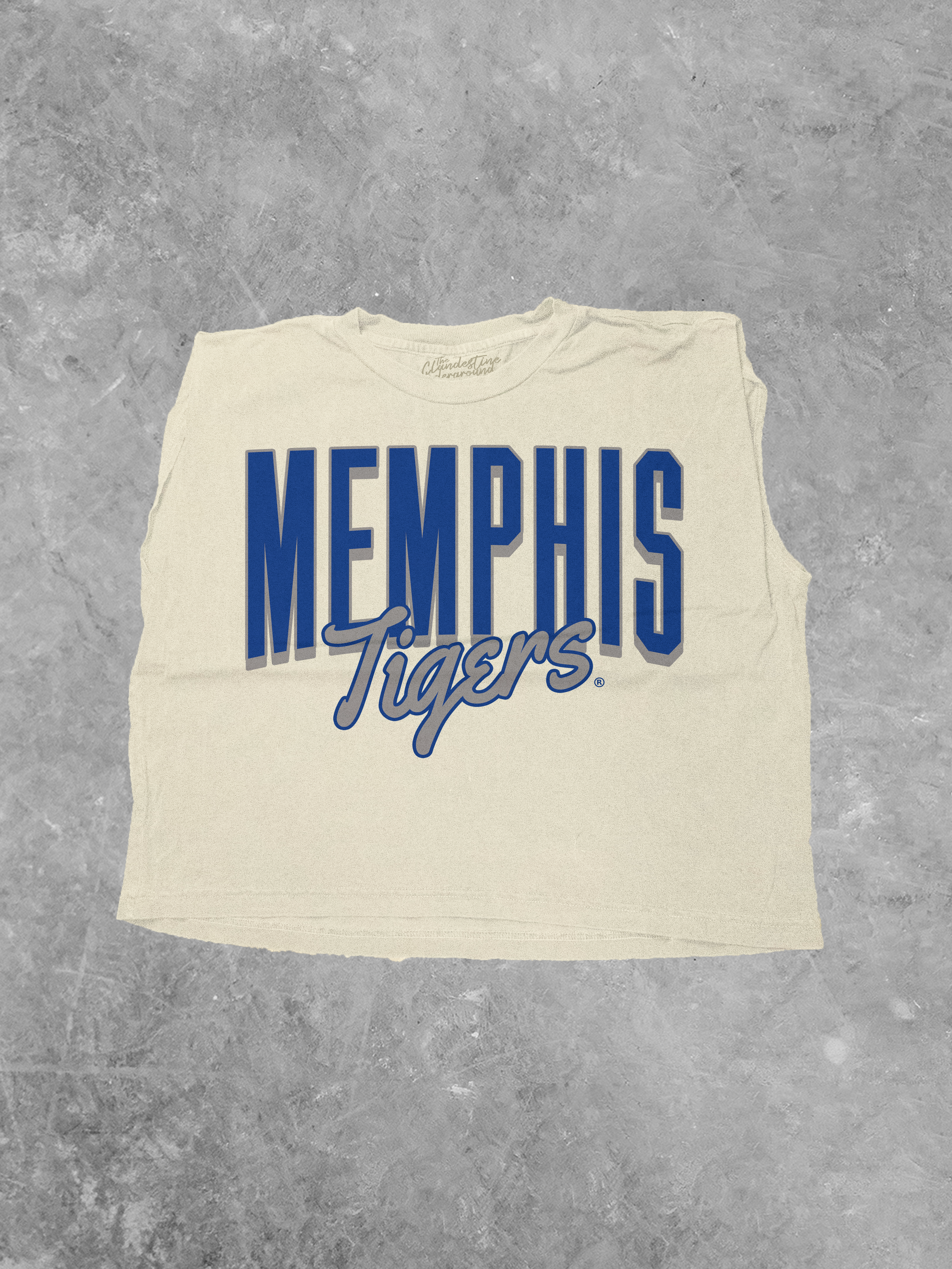 Memphis Tigers Script, AA Muscle Tee