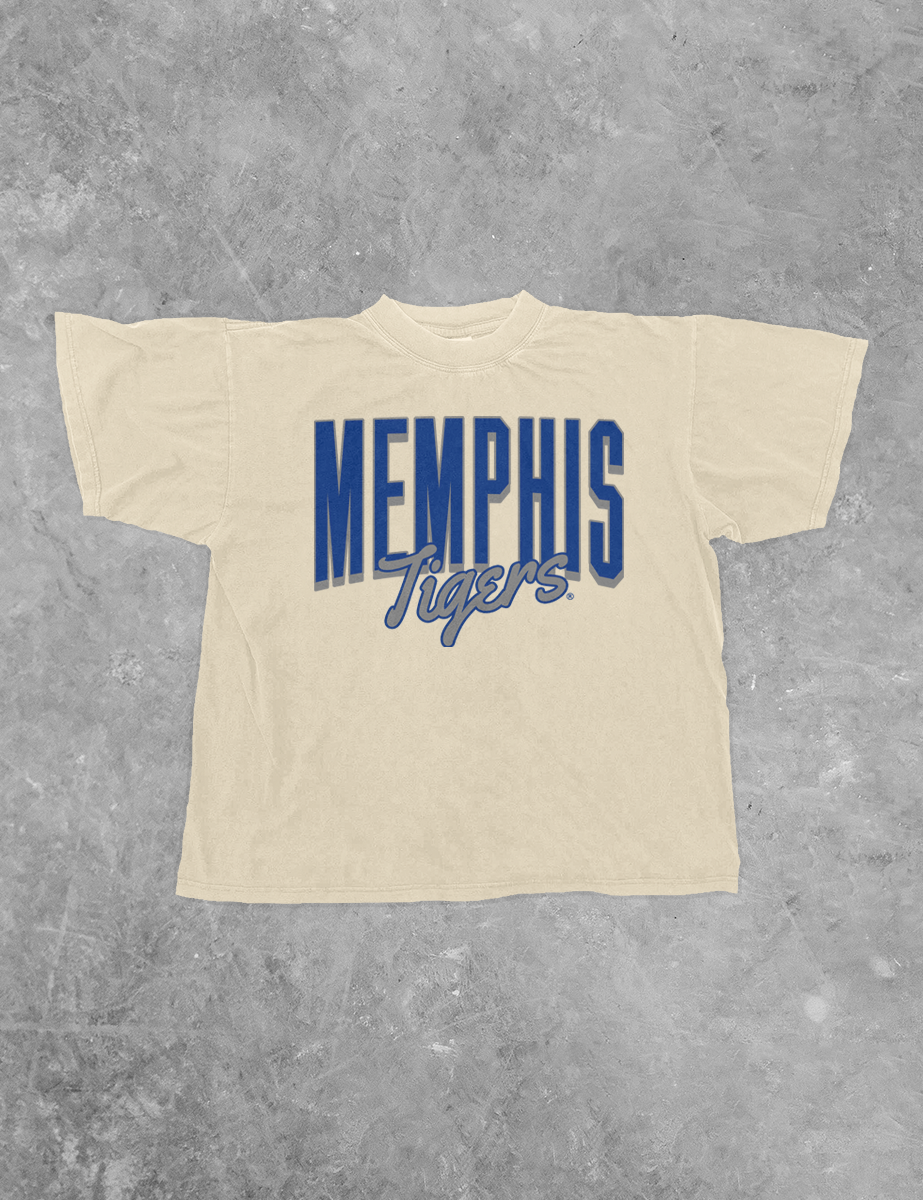 Underground Original Design: Memphis Tigers, Game Day Boxy Cotton TShirt