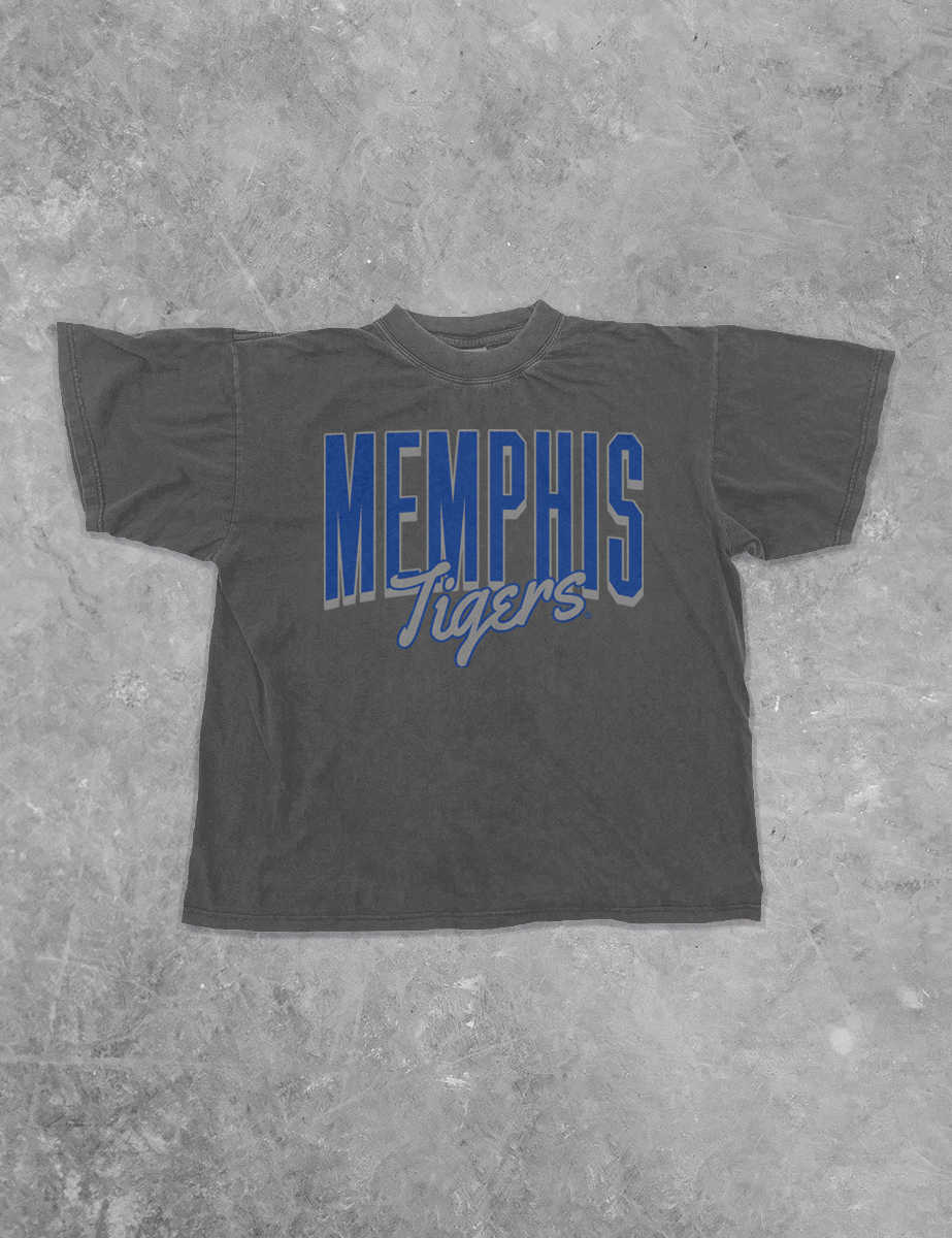 Underground Original Design: Memphis Tigers, Game Day Boxy Cotton TShirt