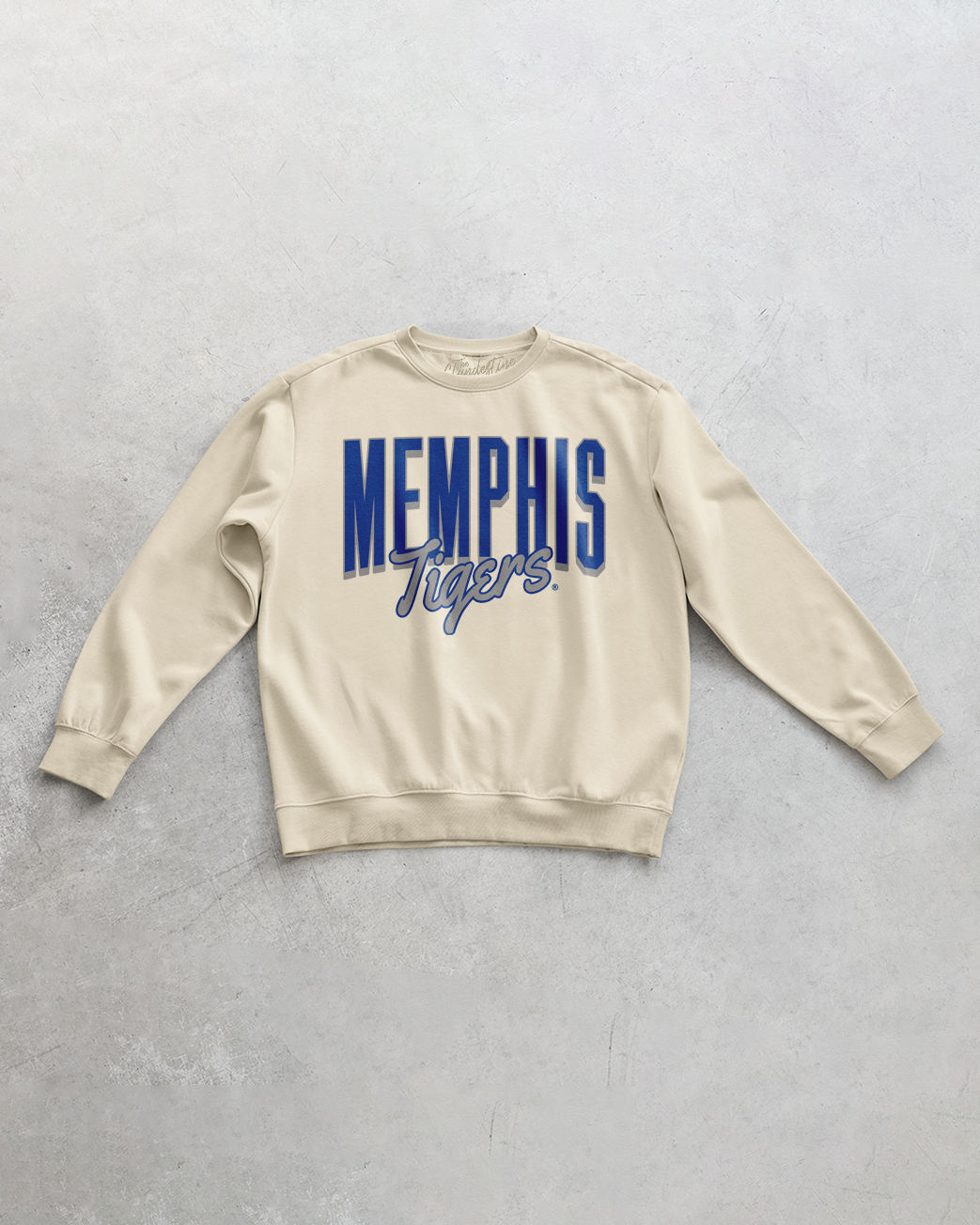 Underground Original Design: Memphis Tigers Cursive, Game Day Oversized Sweatshirt