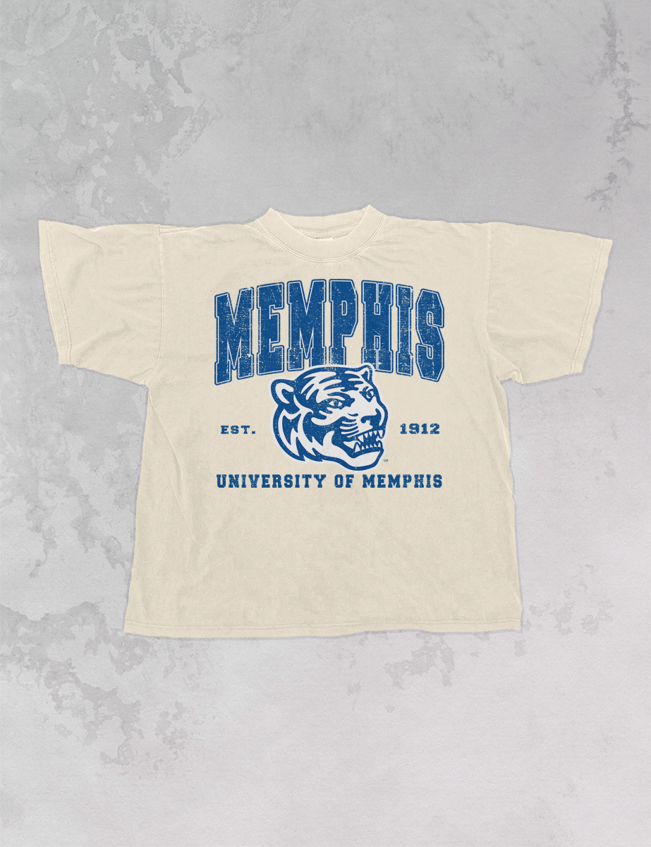 Underground Original Design: 90's Vintage Memphis University Tigers Oversized TShirt