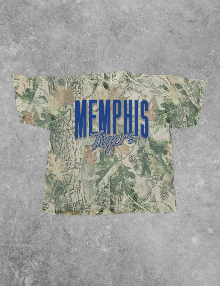 Underground Original Design: Memphis Tigers, Game Day CAMO Boxy TShirt