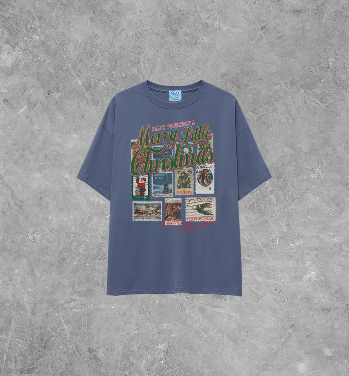 Underground OG: Have a Merry Christmas, Stamps Lightweight M&O Cotton T-Shirt