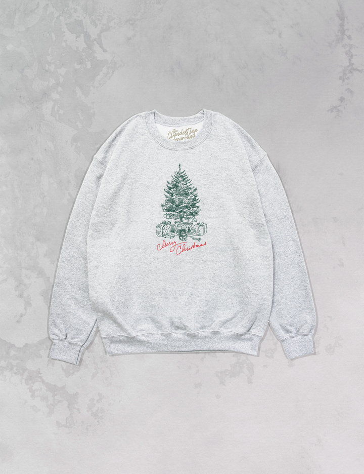 Underground Original Design: Merry Christmas, Tree Oversized 90's Sweatshirt