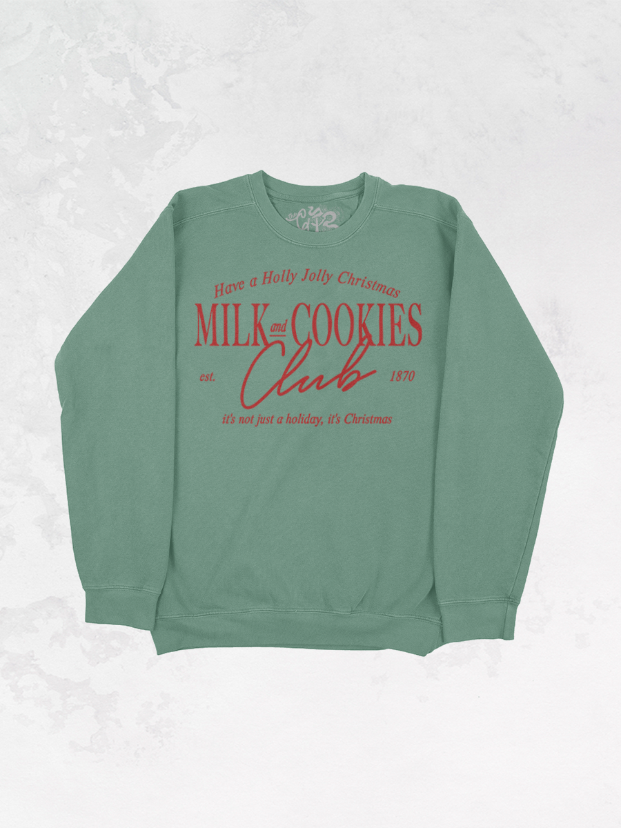 Underground Original Design: Milk & Cookies Club Oversized Vintage Sweatshirt