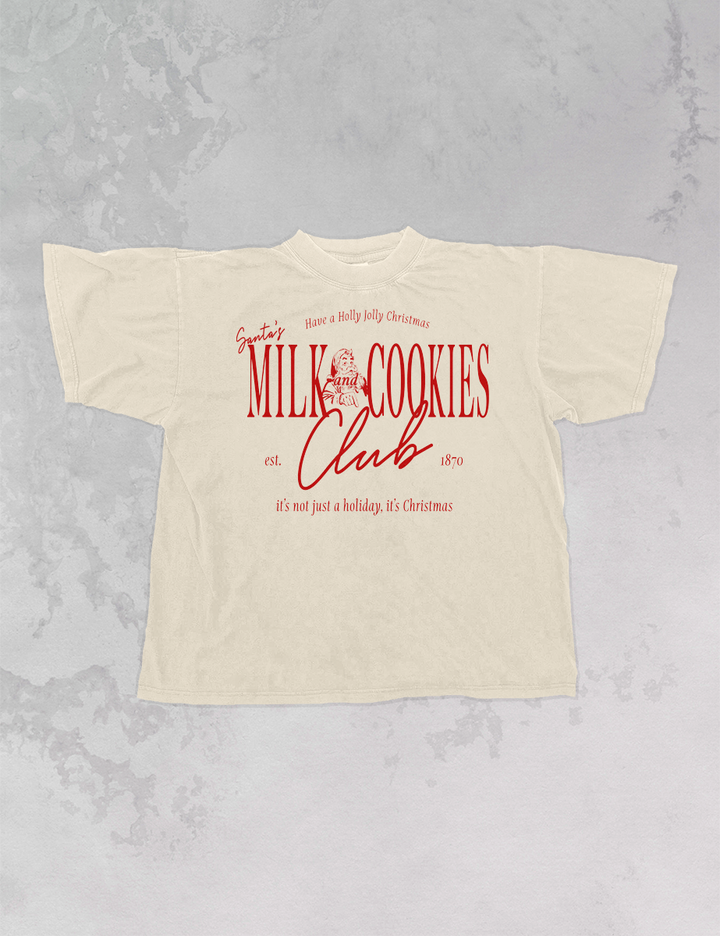 Underground Original Design: Milk & Cookies Club Oversized T-Shirt