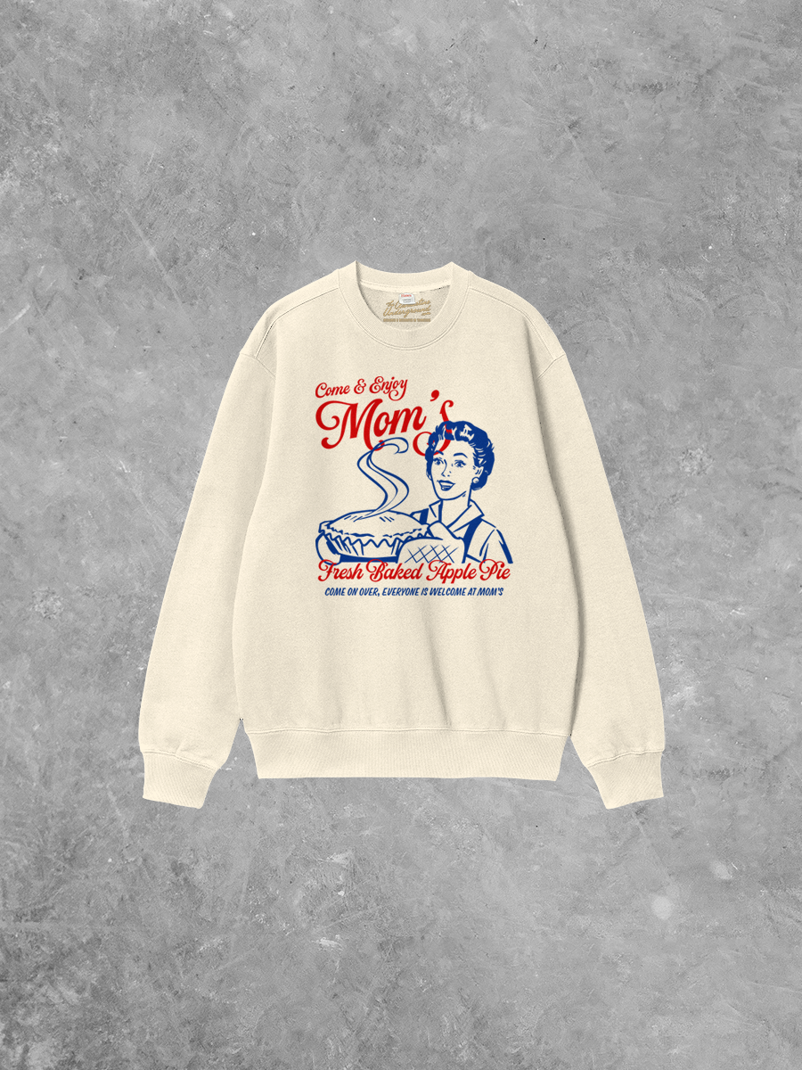 Underground Original Design: Mom's Apple Pie Boxy Cotton Sweatshirt