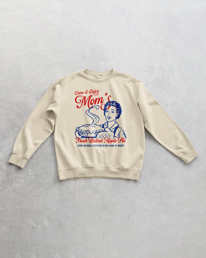 Underground Original Design: Mom's Apple Pie, Mothers Day Oversized Sweatshirt