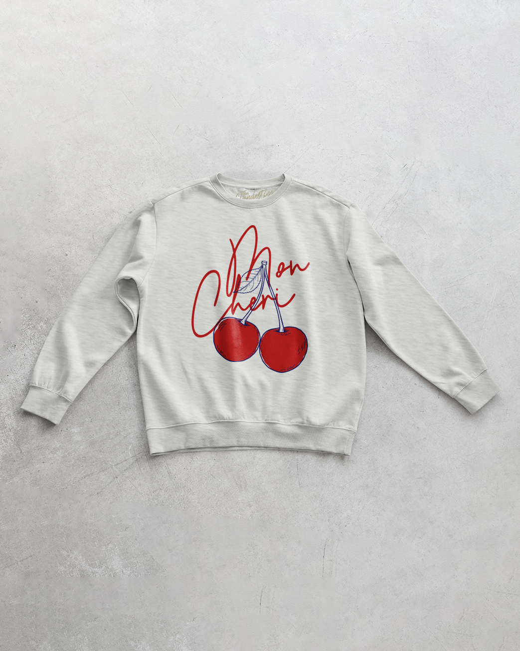 Underground Original Design: Mon Cheri, Cherry Oversized Sustainable Sweatshirt