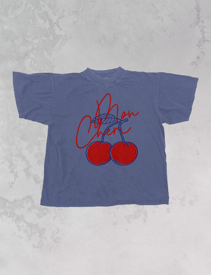 Underground Original Design: Mon Cheri, Cherries Oversized T-Shirt