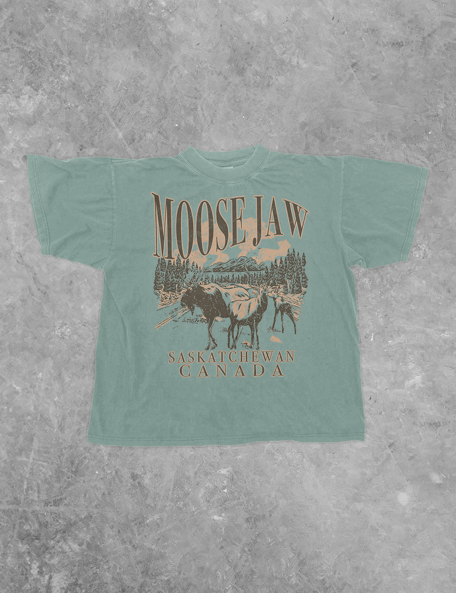 Underground Original Design: Moose Jaw, Saskatchewan Canada Boxy Cotton TShirt