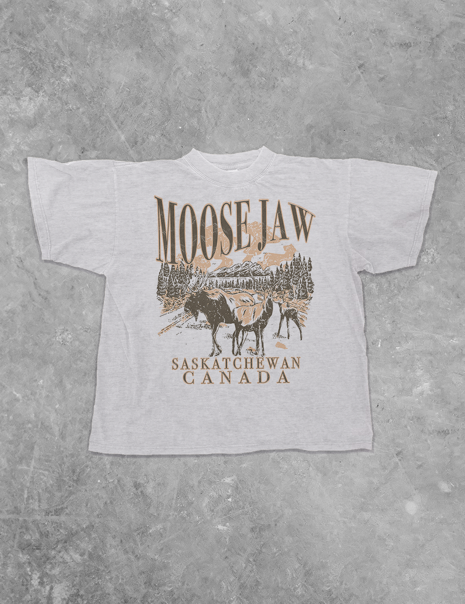 Underground Original Design: Moose Jaw, Saskatchewan Canada Boxy Cotton TShirt