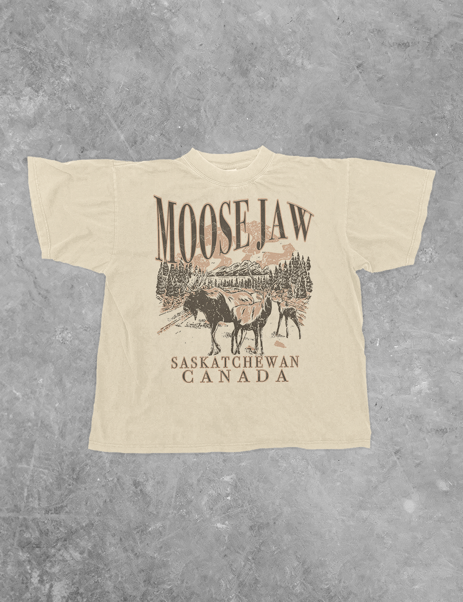 Underground Original Design: Moose Jaw, Saskatchewan Canada Boxy Cotton TShirt