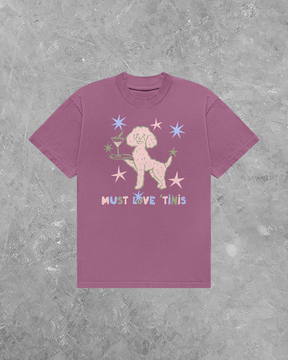 Must Love Tinis, Dogs & Martinis AA Cotton TShirt