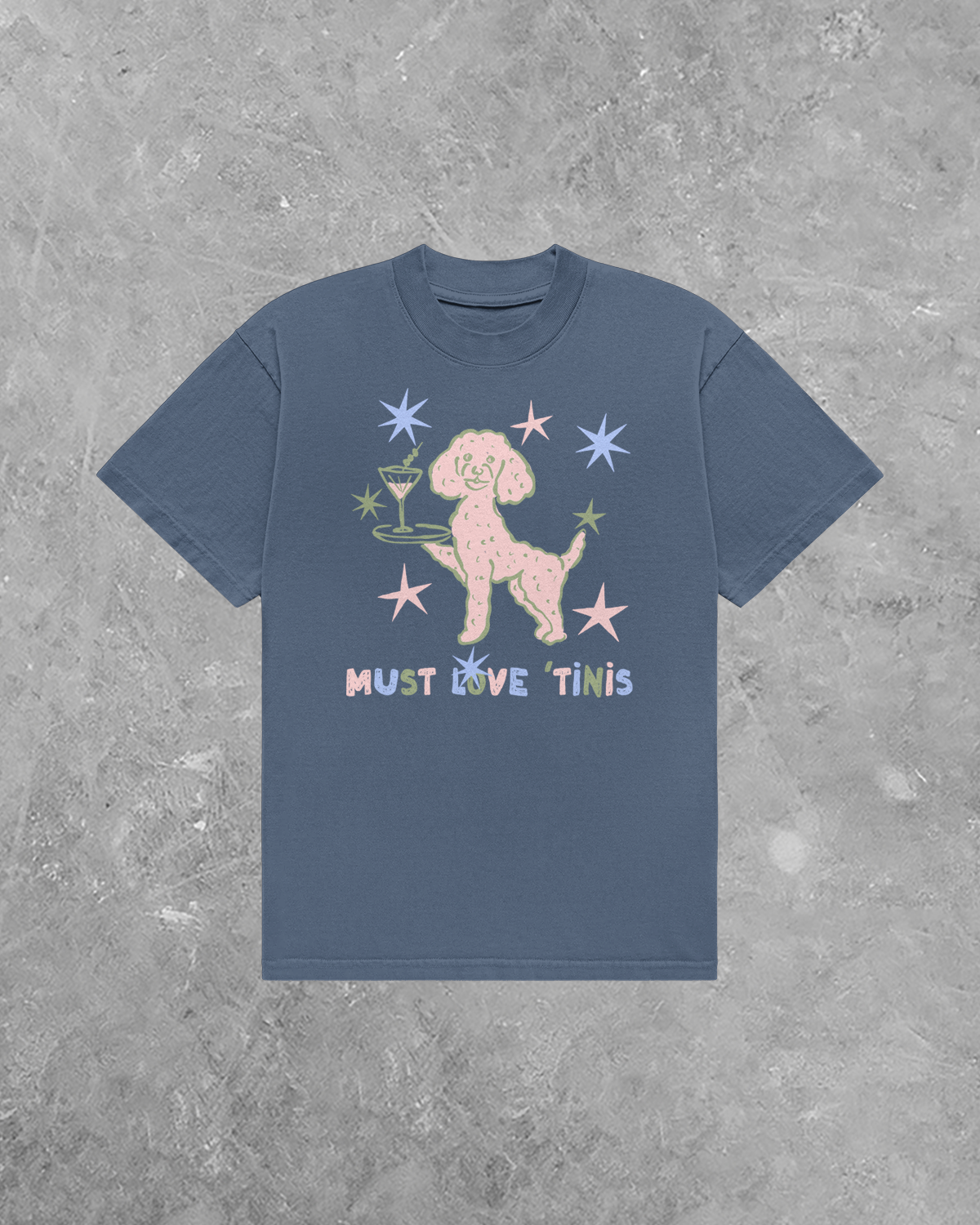 Must Love Tinis, Dogs & Martinis AA Cotton TShirt