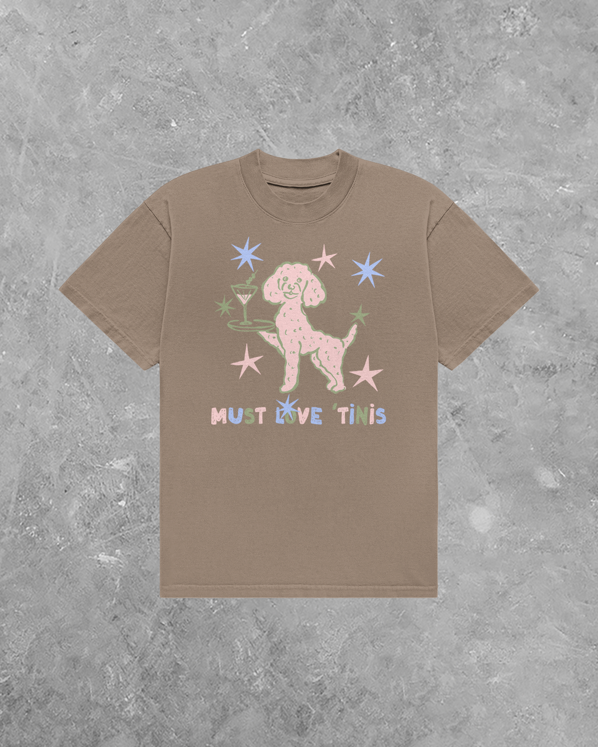 Must Love Tinis, Dogs & Martinis AA Cotton TShirt