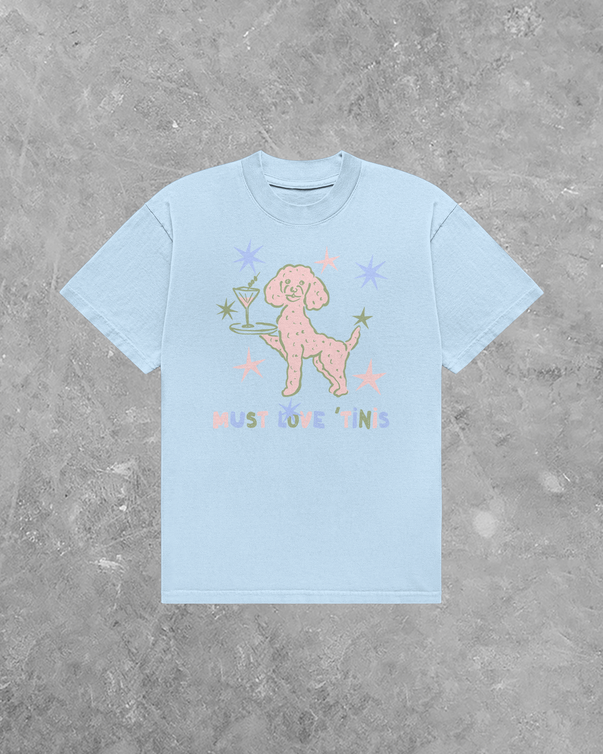 Must Love Tinis, Dogs & Martinis AA Cotton TShirt