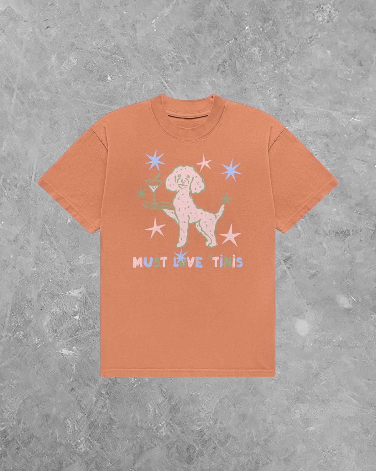 Must Love Tinis, Dogs & Martinis AA Cotton TShirt
