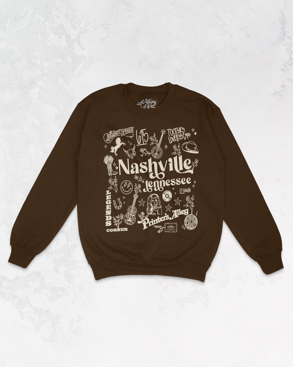 Underground Original Design: Nashville Tennessee Oversized Sweatshirt