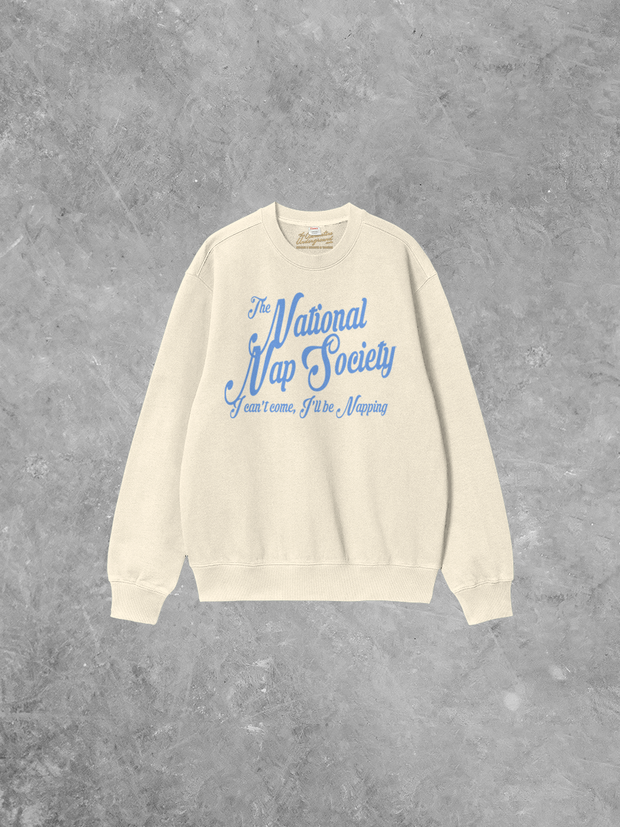 Underground Original Design: National Nap Society Boxy Cotton 90's Sweatshirt