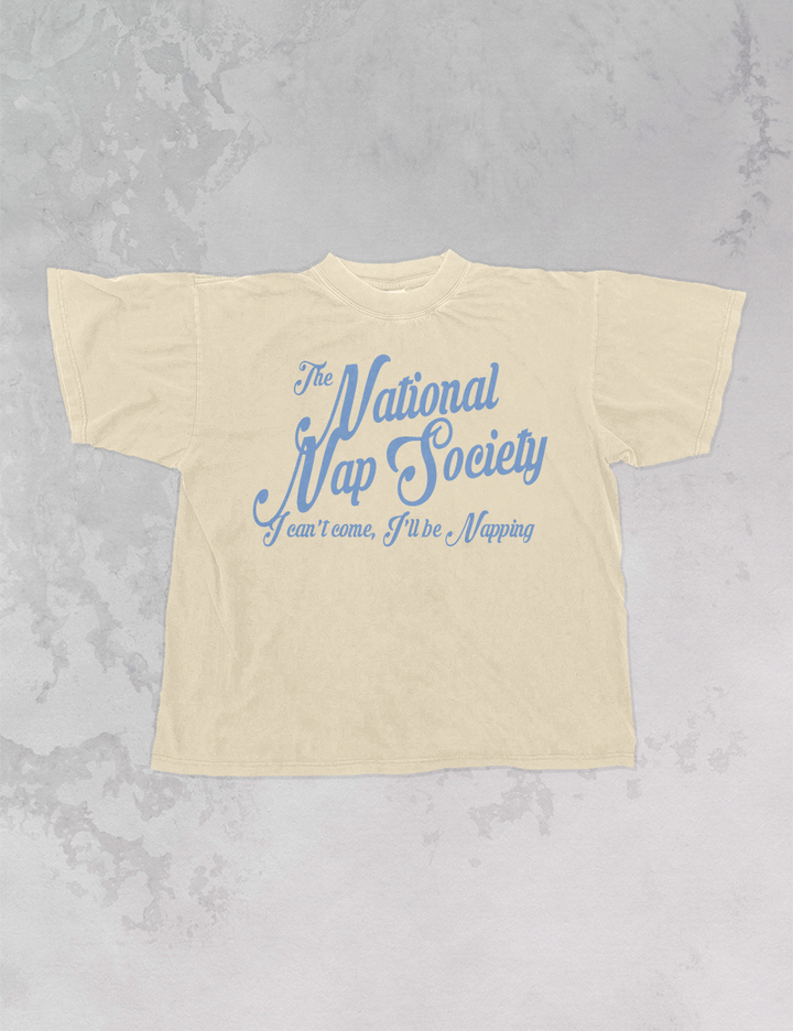 Underground Original Design: National Nap Society, Lifestyle Oversized T-Shirt