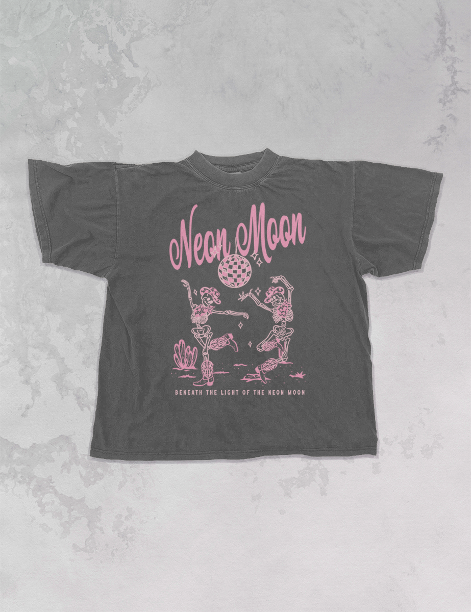 Pink Neon Moon Tee Pink Neon Moon Tee