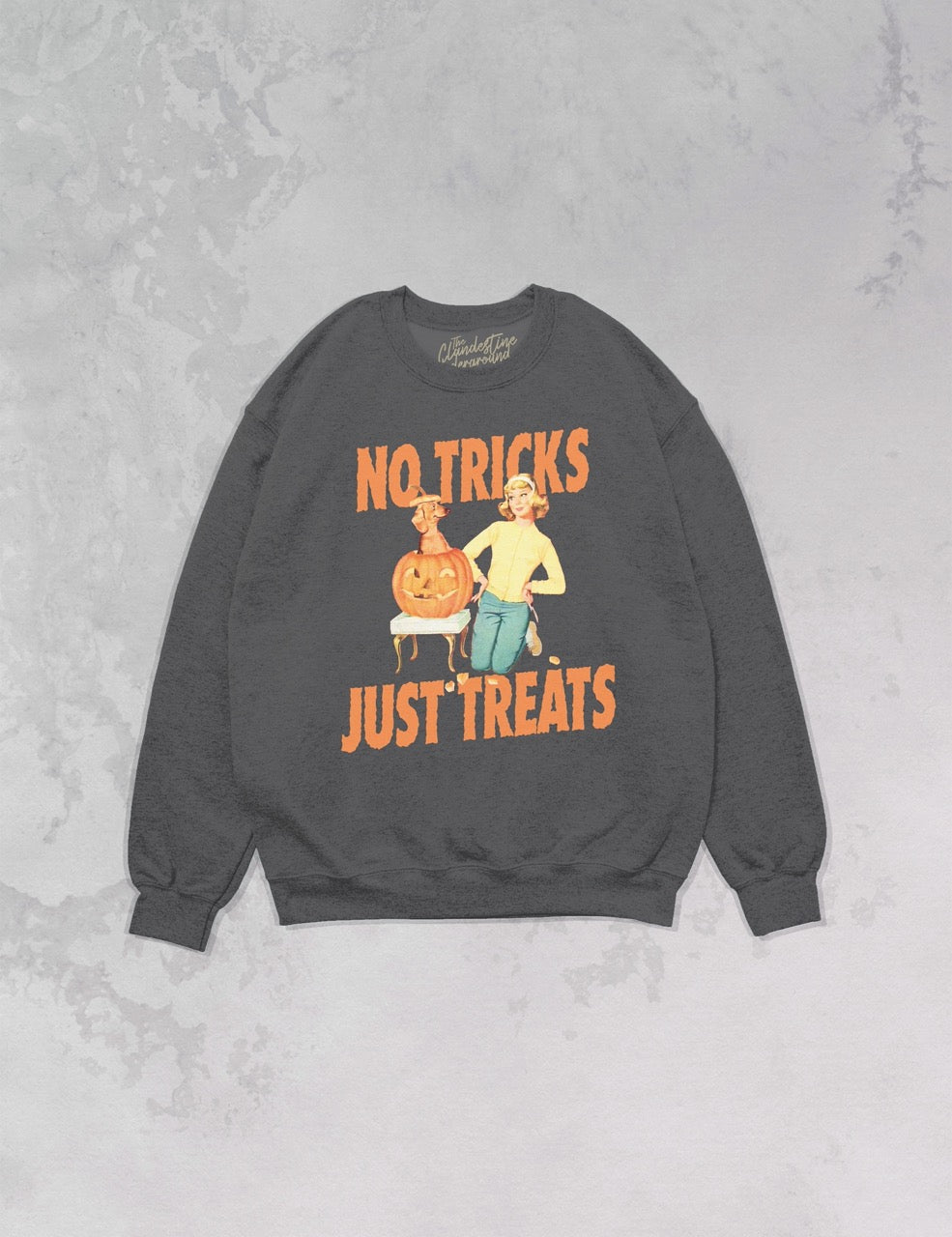 Underground Original Design: No Tricks Just Treats Oversized 90's Sweatshirt