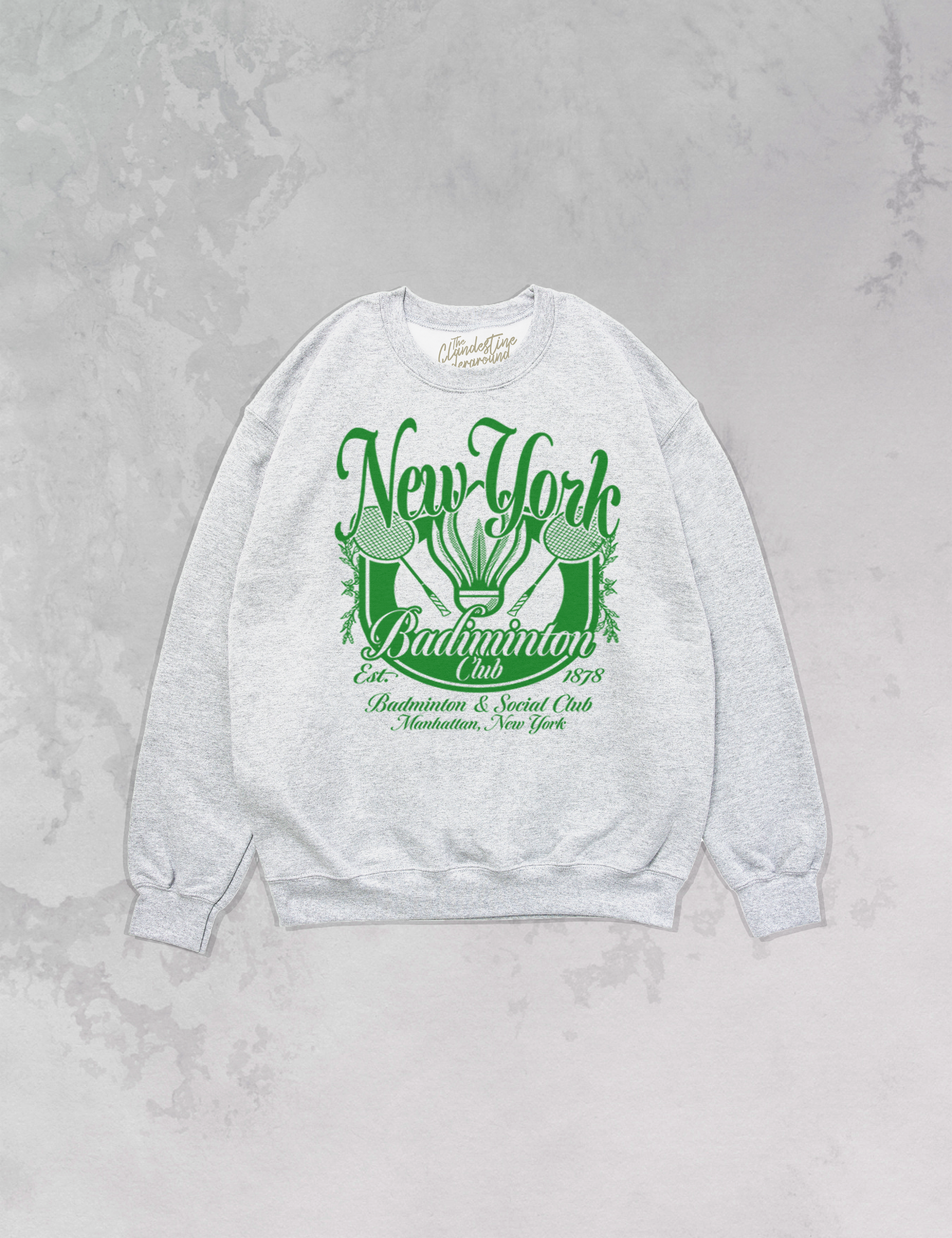 Underground Original Design: NYC Badminton Club Oversized 90s Sweatshirt