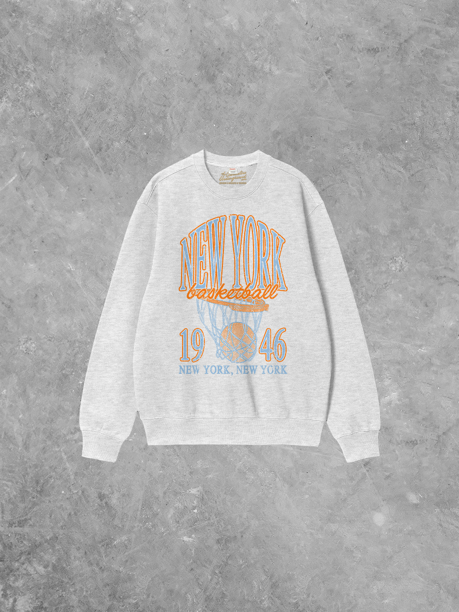 Underground Original Design: New York Basketball Boxy Cotton Sweatshirt