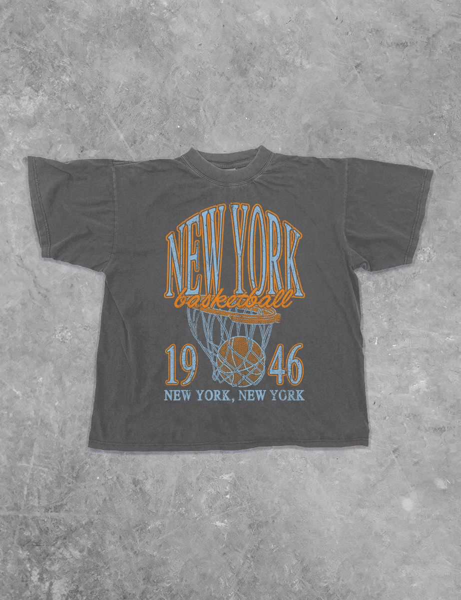 Underground Original Design: New York Basketball Boxy Cotton TShirt