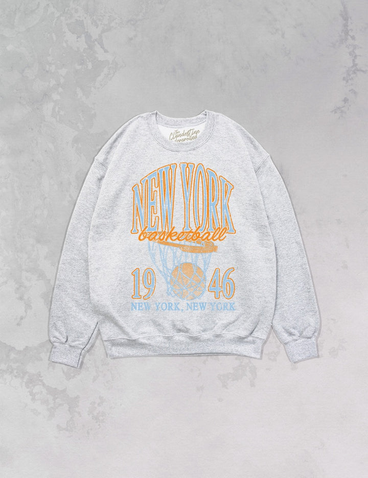 Underground Original Design: New York Basketball Oversized 90s Sweatshirt