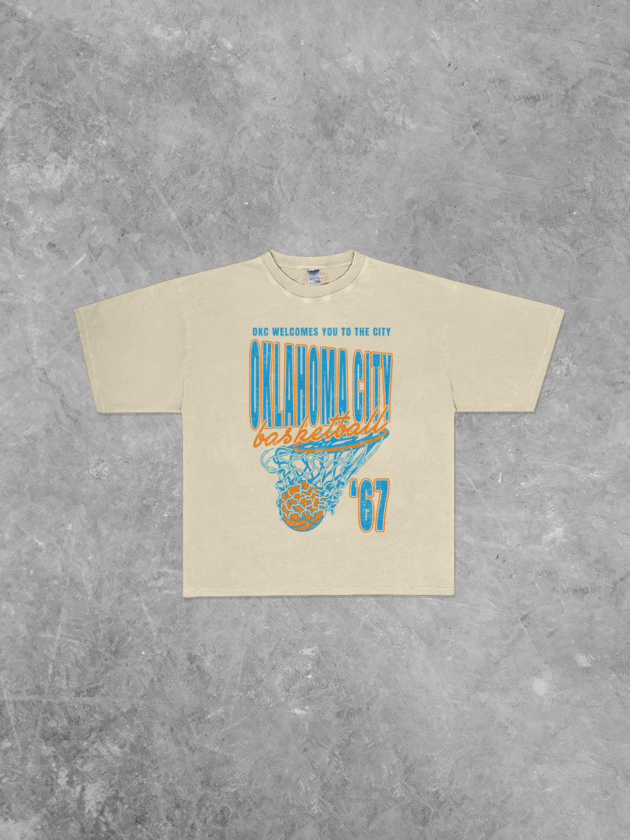 Underground Original Design: 90's Oklahoma City Basketball Boxy Oversized TShirt