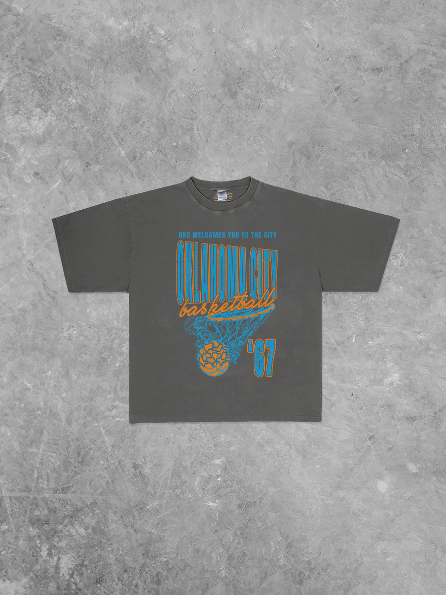Underground Original Design: 90's Oklahoma City Basketball Boxy Oversized TShirt